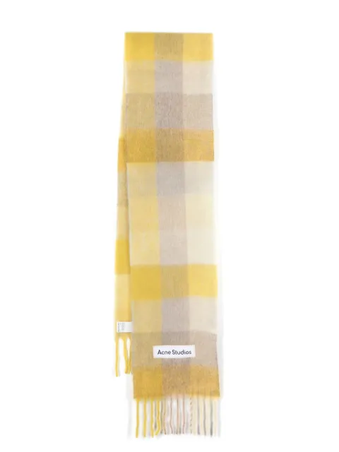 Acne Studios checked scarf Neutrals CA0084