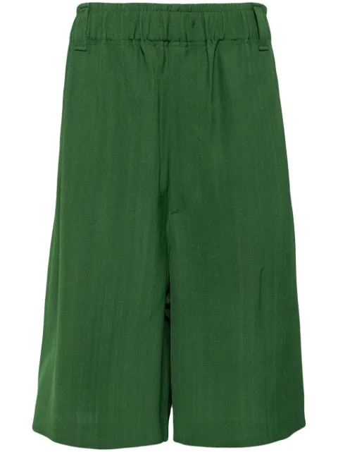 Jacquemus Juego elasticated-waist bermuda shorts Green 245PA0851547590