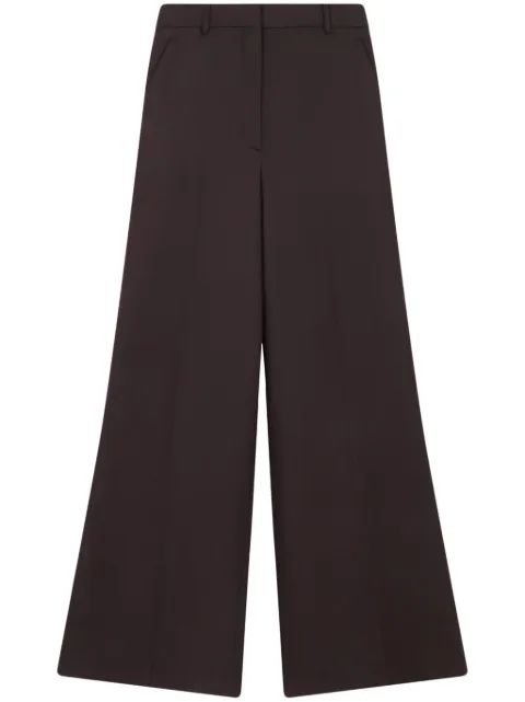 Stella McCartney wool mid-rise flared trousers Brown 6402063CU703