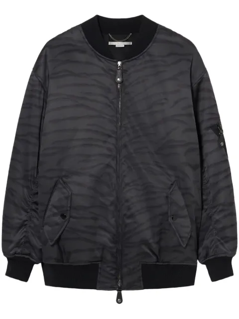 Stella McCartney tiger-print bomber jacket Black 6801143ES301