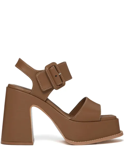 Stella McCartney Skyla 100mm platform sandals Brown 810394AP0AL0