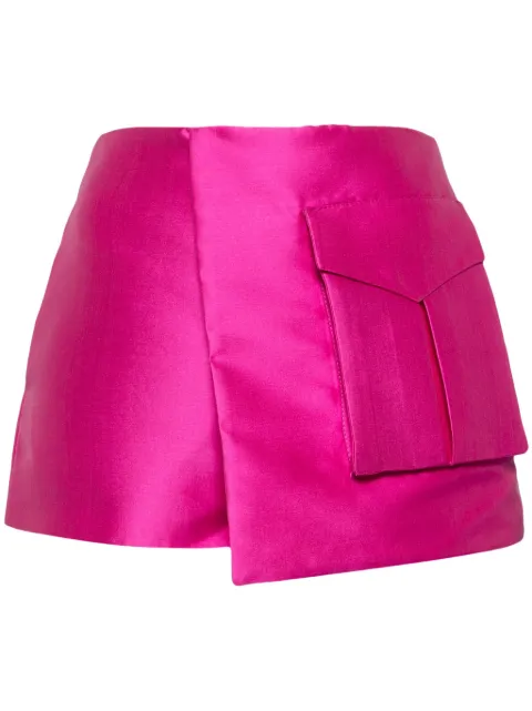 Isabel Sanchis satin-finish mini shorts Pink PANAMAPINK