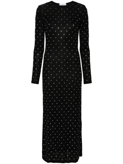 Rabanne crystal-embellished maxi dress Black 24AJRO633CU0014