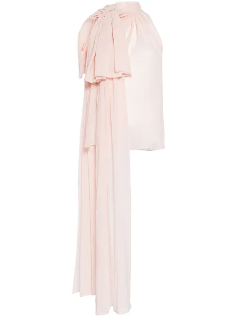 Isabel Sanchis sash-detail georgette top Pink SAMOABLUSH
