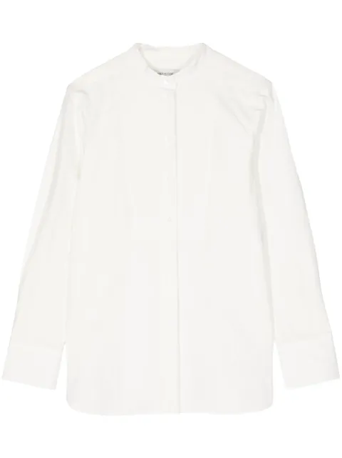 Maison Kitsuné collarless cotton shirt White MW00401WC0033P100