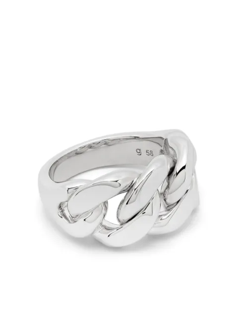 Tom Wood Dean curb-chain ring Silver 101245M
