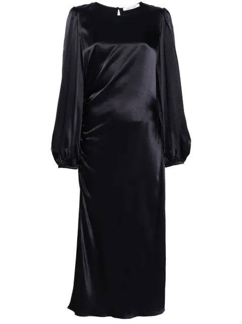 SAMSOE SAMSOE Saelvira ruched midi dress Blue F24100183