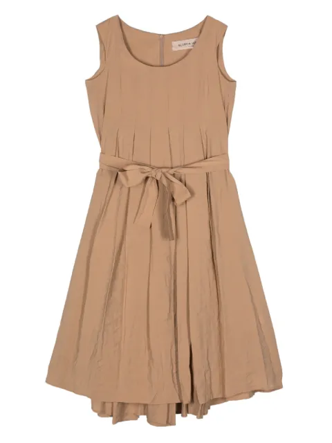 Blanca Vita sleeveless pleated midi dress Neutrals AGASTA3724