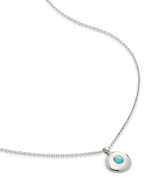 Monica Vinader December turquoise necklace Silver SSNKBSNLTUQ