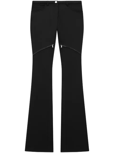 Courrèges Ellipse low-rise twill trousers Black 224CPA231PL0007
