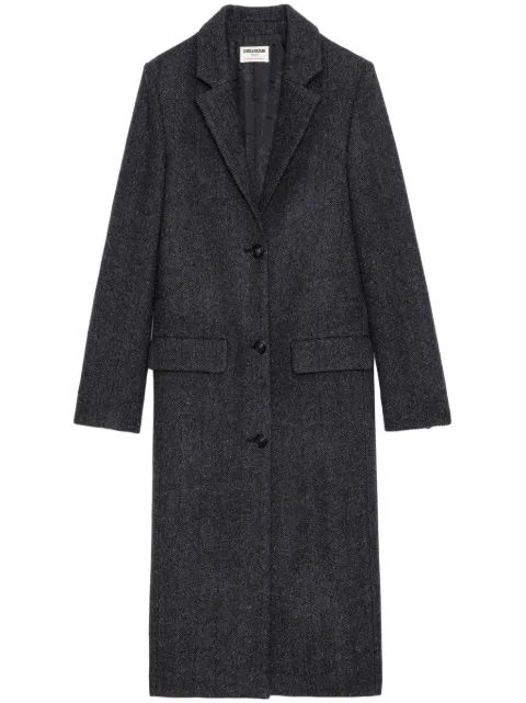 Zadig&Voltaire wool-blend single-breasted coat Grey WWCO00217