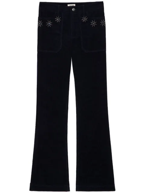 Zadig&Voltaire Pista corduroy pants Blue WWPA00809