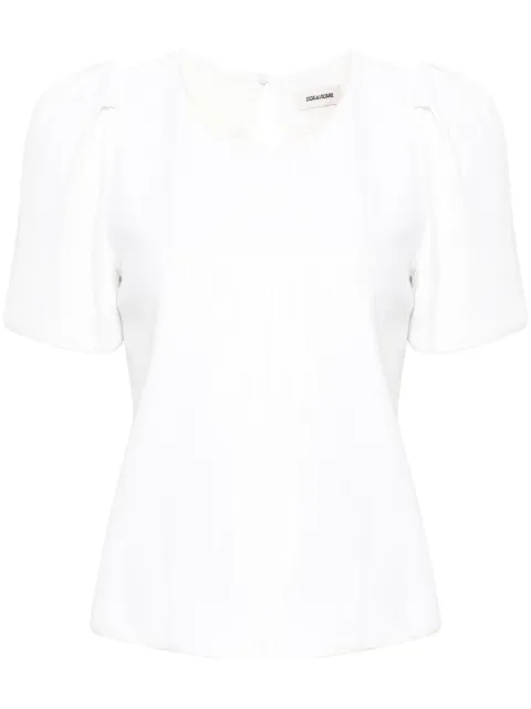 Zadig&Voltaire Tchao sequinned T-shirt White WWTO00236