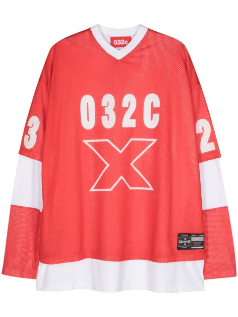 032c Lax layered sports T-shirt Red SS24C1076