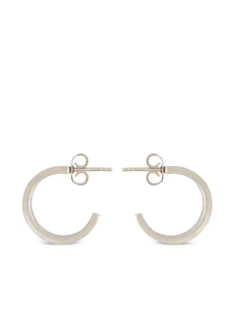 MM6 Maison Margiela Numbers-motif hoop earrings Silver SM7VG0065P6469