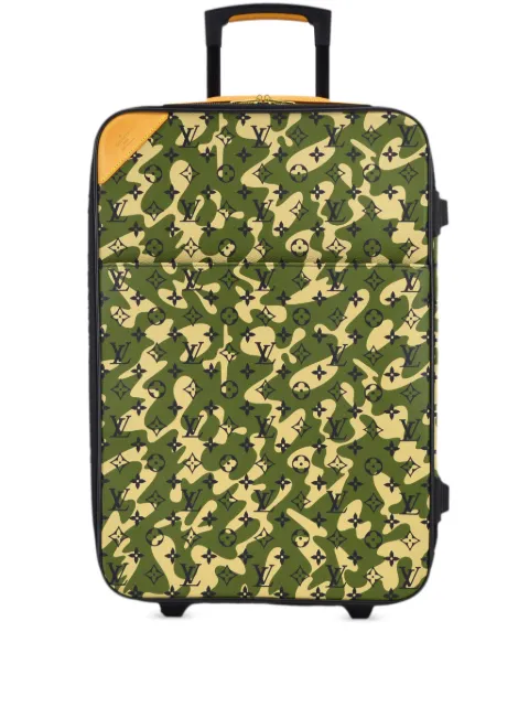 Louis Vuitton Pre-Owned x Takashi Murakami 2008 Pegase 60 suitcase Green M23333