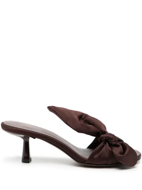 NEOUS Diana 60mm knot mules Brown 00431F23DIANA