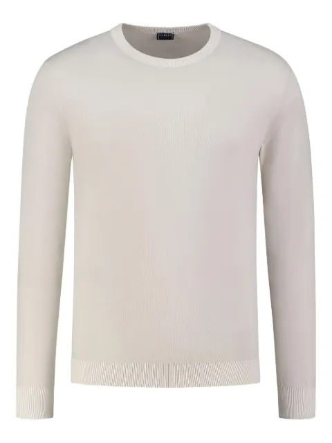 Fedeli ribbed crew-neck sweater Grey 7UED8015208