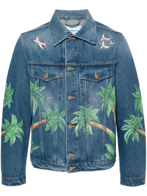 Casablanca Tennis Club denim jacket Blue MPF24JK31001