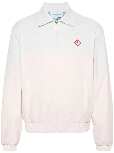 Casablanca perforated-monogram gradient jacket Pink MPF24JK29301