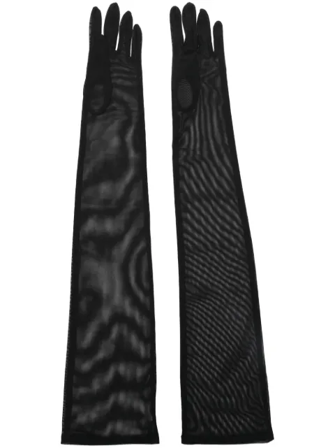 Ioana Ciolacu long-length mesh gloves Black ID24GL04