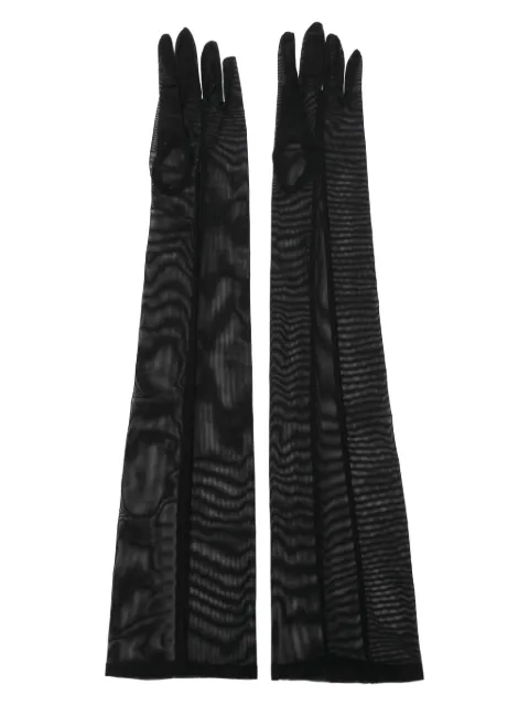 Ioana Ciolacu Ley elbow-length mesh gloves Black ID24GL03