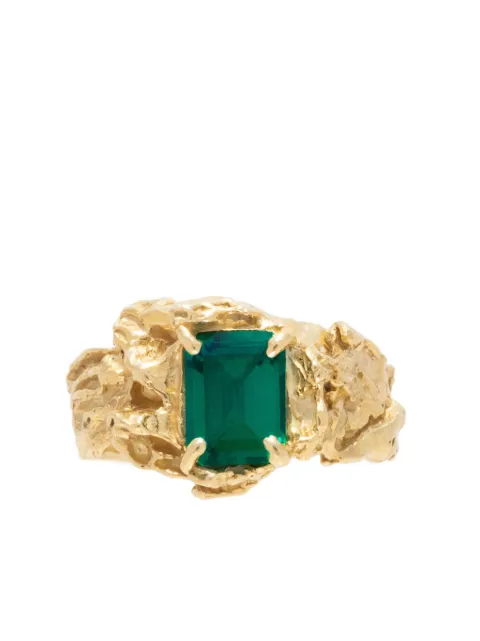 LOVENESS LEE Shimeji rings Gold SHIMEJIEMERALDGOLDRING