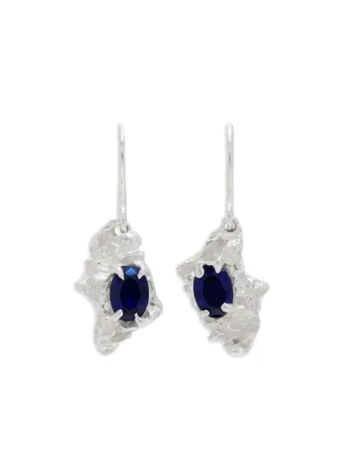 LOVENESS LEE Naoko earrings Silver NAOKOSAPPHIREARGENTIEARRINGS