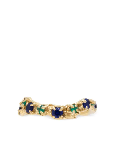 LOVENESS LEE Alba ring Gold ALBASAPPHIREEMERALDRING