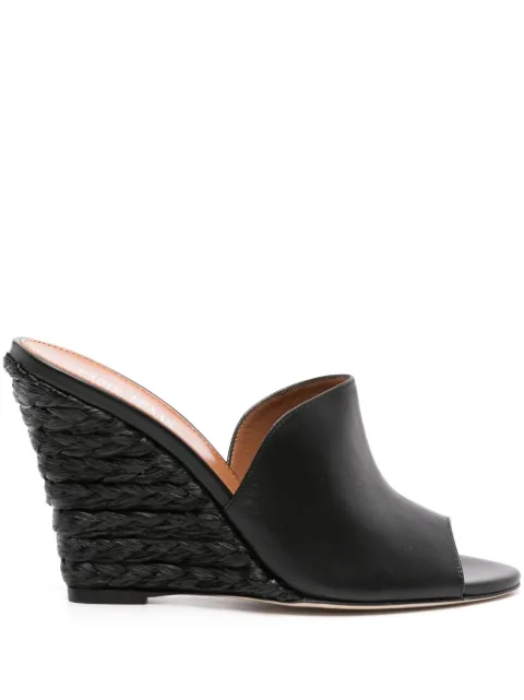 Paris Texas Deia 100mm leather mules Black PX1242XNPBR