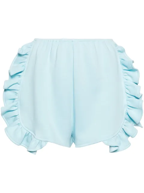 Ioana Ciolacu Baby Peony ruffled shorts Blue ID24SP01