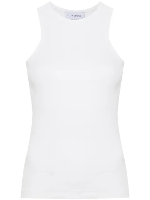Ioana Ciolacu Dove ribbed tank top White ID24TT01