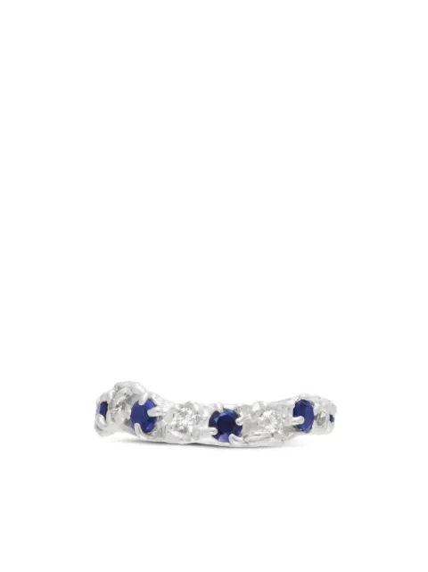 LOVENESS LEE Alba ring Silver ALBASAPPHIREMOISSANITEARGENTIRING