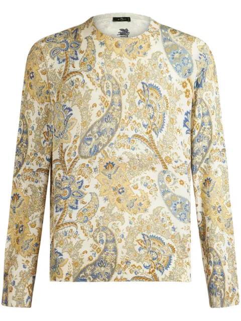 ETRO floral intarsia-knit jumper Neutrals MRKF0003AK350