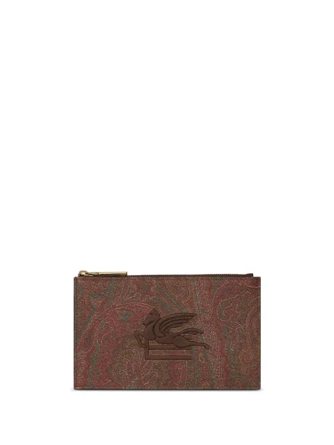 ETRO paisley-print cotton-blend wallet Brown MP2C0007AA012