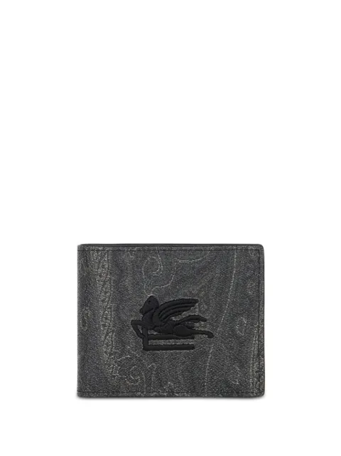ETRO paisley-print cotton-blend wallet Black MP2D0004AA012
