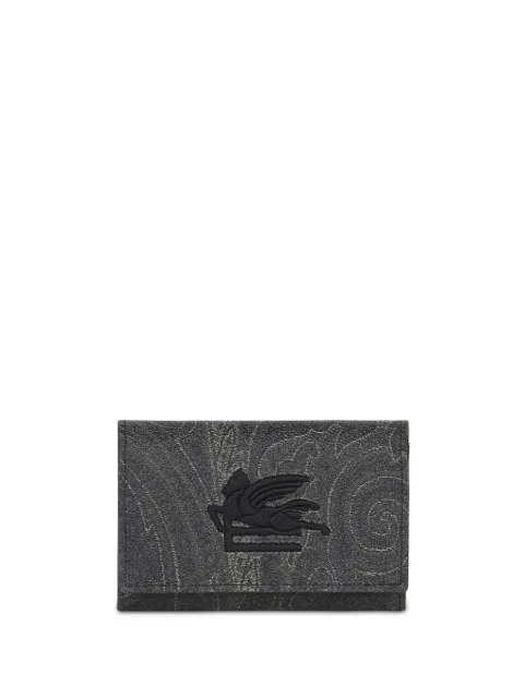 ETRO Paisley cotton-blend wallet Black MP2D0005AA012