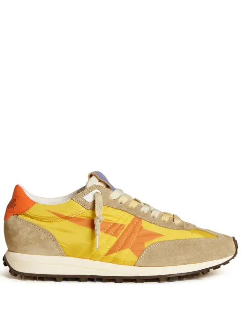 Golden Goose Marathon with yellow nylon upper and orange star sneakers Yellow GMF00683F005462