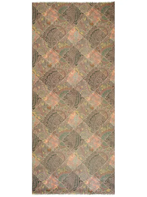 ETRO printed cashmere scarf Neutrals MATA0029AK315