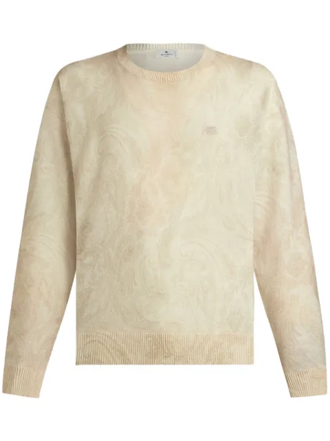 ETRO paisley intarsia-knit jumper Neutrals MRKF0075AK349