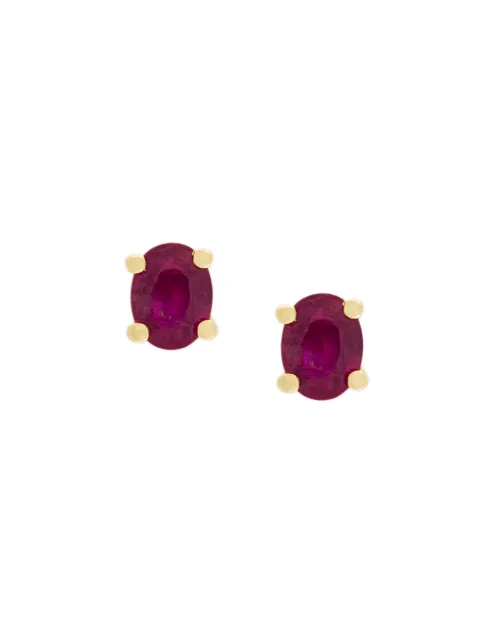 Wouters & Hendrix Gold 18kt yellow gold ruby stud earrings Gold O1S22RYGPAIR