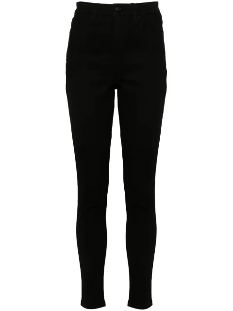 DKNY logo-patch jeans Black DJ4B4002