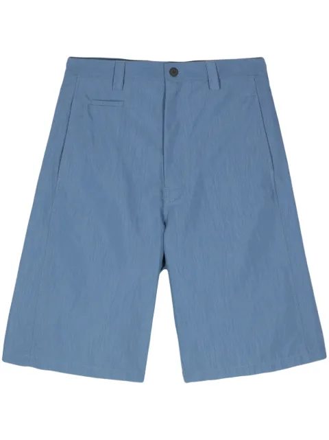 Maison Kitsuné logo-patch bermuda shorts Blue MM01403WQ0068