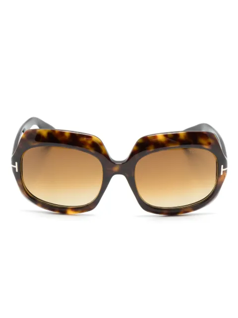 TOM FORD Eyewear TF1155 rectangle-frame sunglasses Brown TF1155