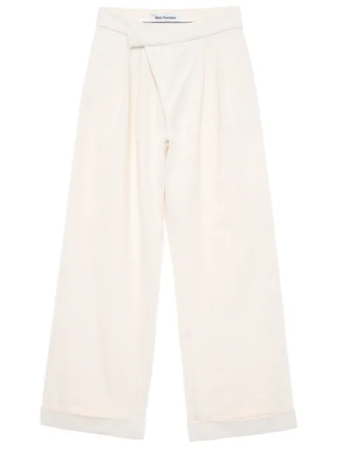 Won Hundred high-waisted darted trousers Neutrals 282414233