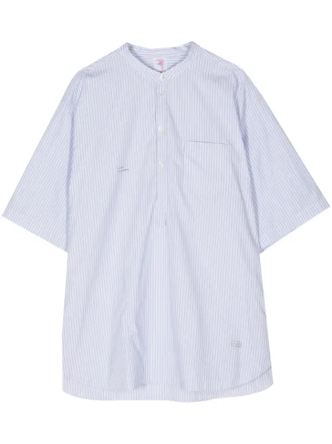 Undercover striped cotton shirt Blue UC1D44062
