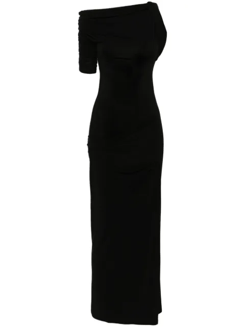 Jacquemus The Drapeado midi dress Black DRW00142AJ00136