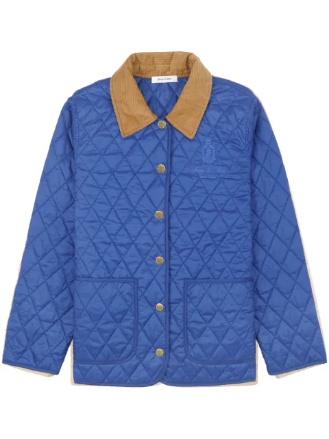 Sporty & Rich Vendome quilted jacket Blue JA019S403VI