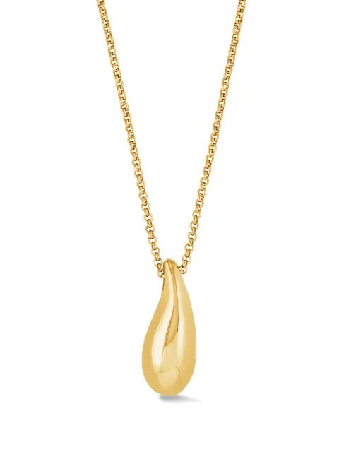 DOWER AND HALL large pebble droplet pendant Gold PEBP21V18