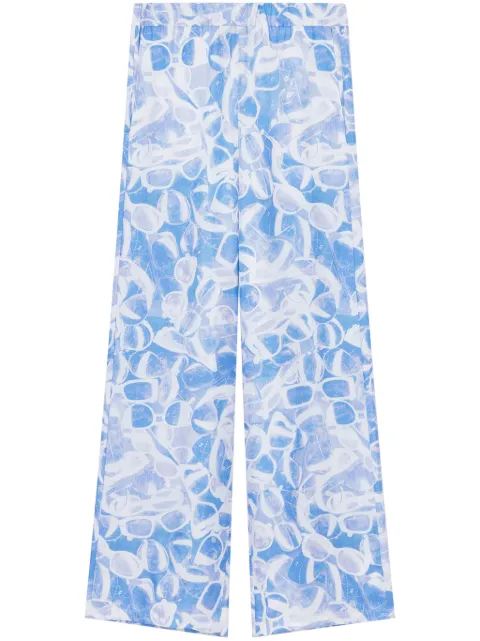 Stella McCartney sunglasses print pajama trousers Blue 6401083ES240